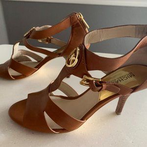 Michael Kors Brown Zip Back Heels